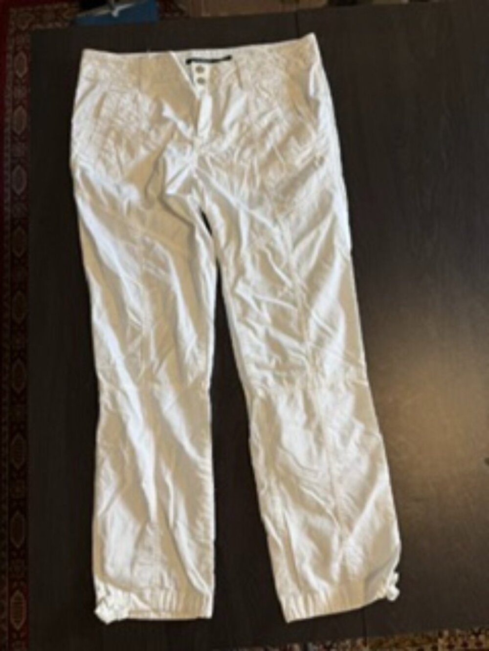Ralph Lauren White Cotton Cargo Pants